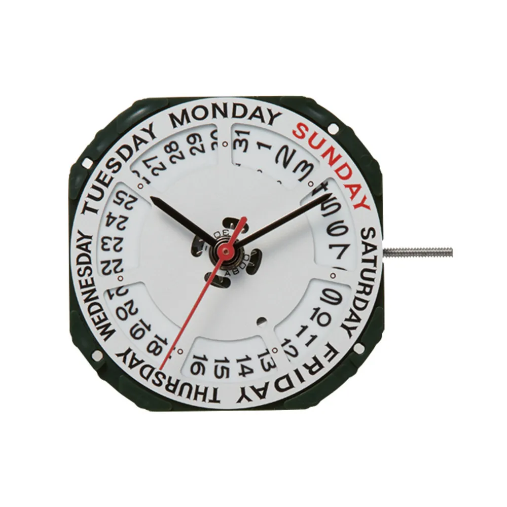 

11½ ‴ Quartz Watch Movement With Dual Calendar Date @3 Day @12 For Miyota 2350 Replacement Repair Accessories