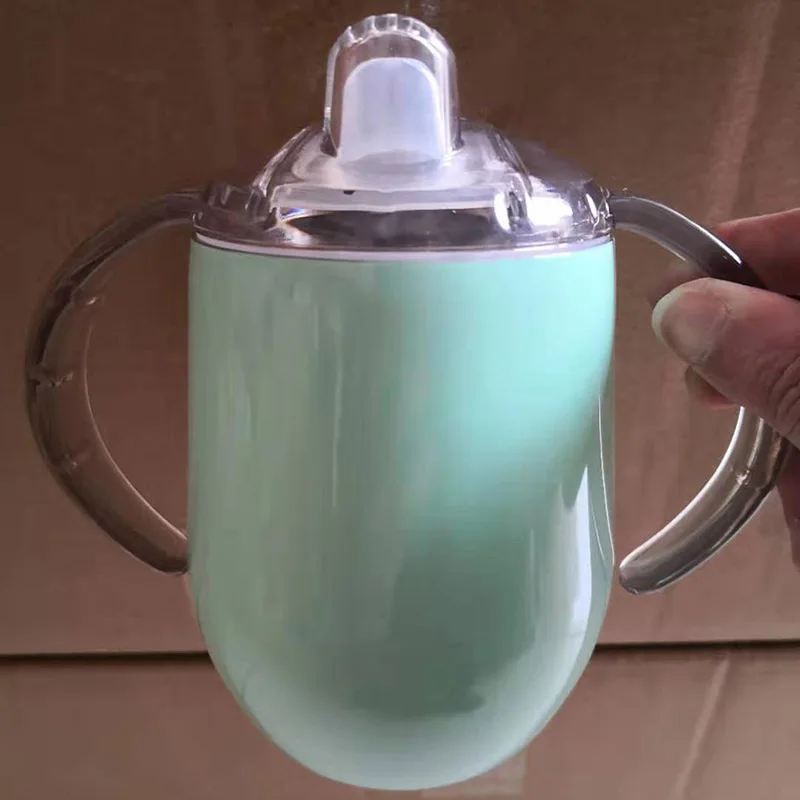 Безопасная кружка 12 унций непроливающаяся чашка для соски Детская бутылочки