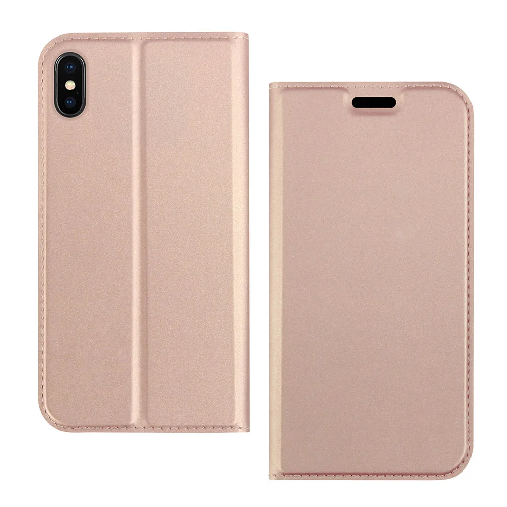 Роскошный кожаный чехол-книжка для IPhone XR, XS, Max, SE, кошелек, чехол-книжка для IPhone X, 6, 7, 8 Plus, 11 Pro, Max, чехол для телефона - Цвет: Rose Gold
