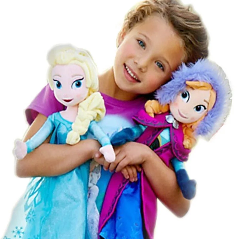 

50cm Frozen 2 Princess Anna Elsa Dolls Snow Queen Princess Anna Elsa Doll Toys Stuffed Frozen Plush Kids Toys Christmas Gifts