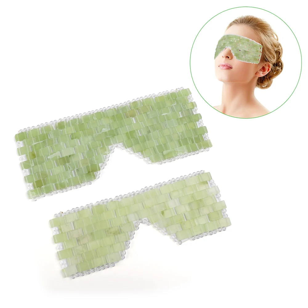 

Natural Jade Eye Mask Stone Jade Mask Box Beauty Tool Facial Massage Wrinkle Removal Jade Eye Mask Skin Care Belt Beauty Tool