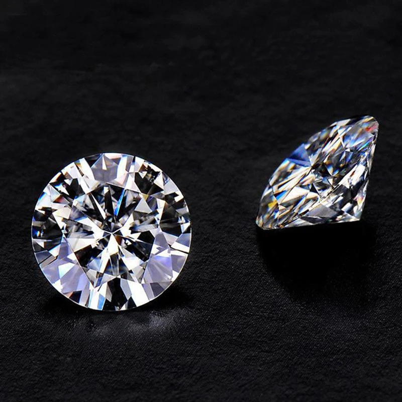 BOEYCJR 1.5ct 7 5 мм D цветной круглый блестящий Ограненный моиссанит Свободный Камень