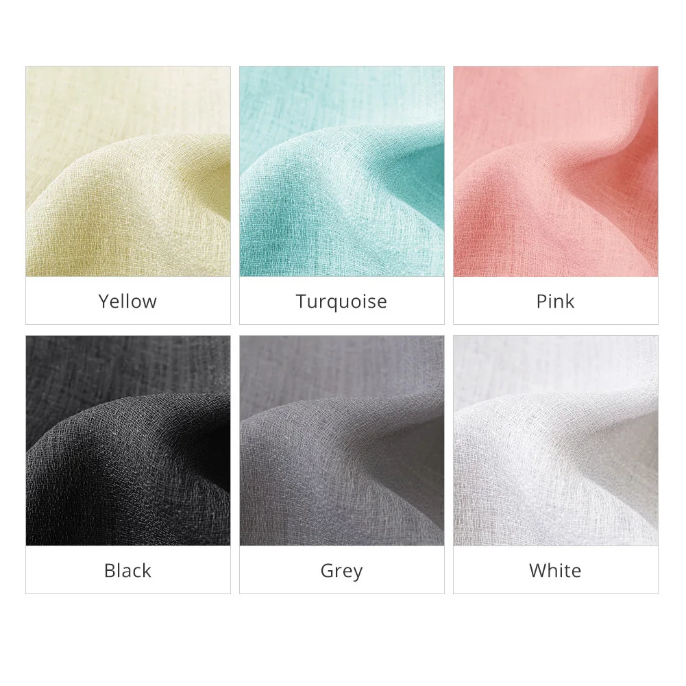 

Cheap Gray Tulle Curtain Sheer Linen Curtains For Living Room Bedroom Kitchen Voile Tulle Sheer Curtains Window Treatments