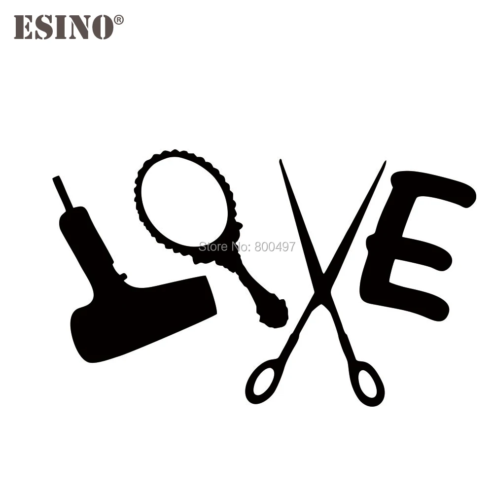 Креативный автомобильный Стайлинг любовь салоны красоты парикмахерский набор