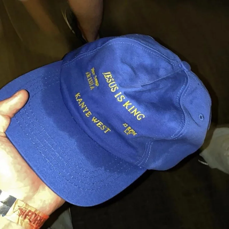 Новый Kanye West и надписью Jesus Is King альбом Бейсбол шапочки шляпа c вышивкой для отца