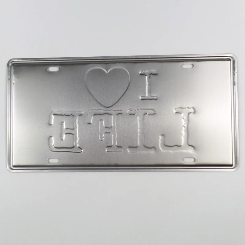 

I LOVE LIFE Metal Plate Vintage Tin Signs Wall Poster Pub Decorative Bar Club Decoration Home Decor 15x30cm