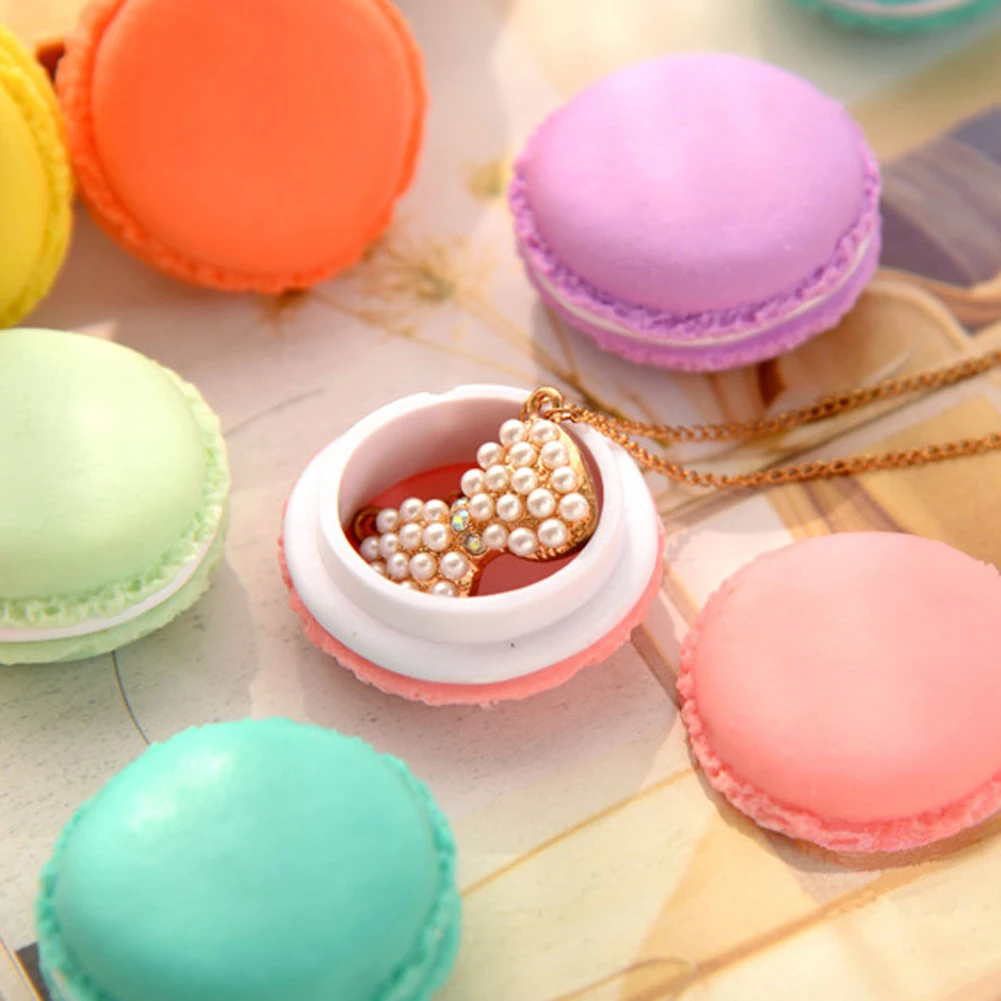 

1 шт. геометрических Макарон шкатулка для украшений организовать держатель коробка для Кольца Колье Браслеты Серьги Коробка для хранения ю...