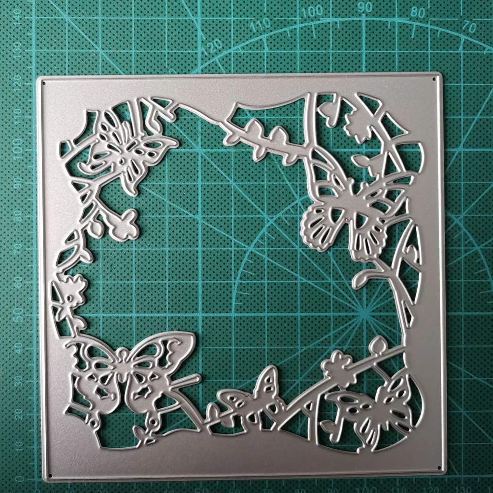 Квадратные металлические вырубные штампы для скрапбукинга трафареты в форме