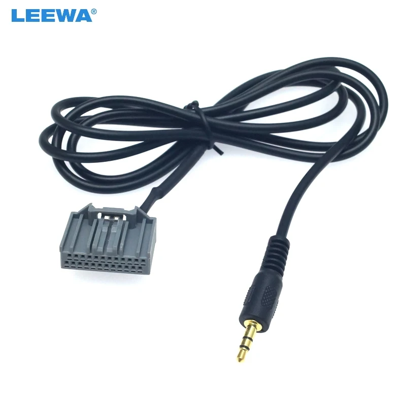 Новый автомобильный аудиоадаптер LEEWA 3 5 мм разъем AUX in с 24 контактным разъемом