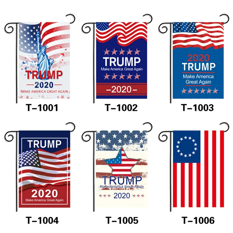 Aerlxemrbrae-Bandera de jard&iacute;n personalizada, 30x45cm, Donald Trump, Bandera de jard&iacute;n, Donald para 2020, Presidente, EE. UU., env&iacute;o gratis-3