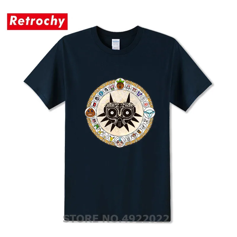 Легенда о Зельде футболка с 3D принтом забавная Majora's Mask Rose Window Мужская Винтажная