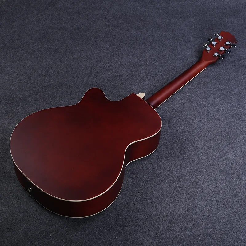 Акустическая гитара 40 дюймов для концертов фолк акустическая 6 струн красный
