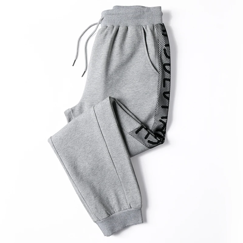 Мужские штаны для бега хлопковые спортивные оверсайз повседневные брюки фитнеса