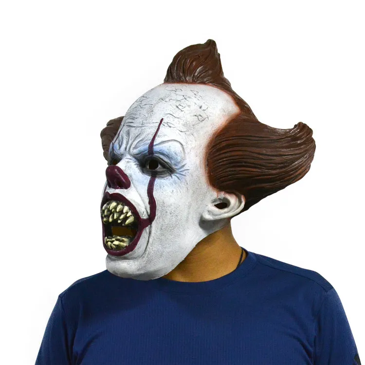 2020 фильм Stephen King's It 2 Джокер маска пеннивайза на все лицо ужас клоун латексная