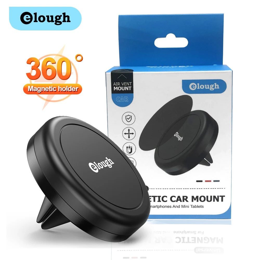 

Elough Magnetic Car Phone Holder Magnet Mount Mobile Cell Phone Stand Telefon GPS Support For iPhone 13 12 Xiaomi Huawei Samsung