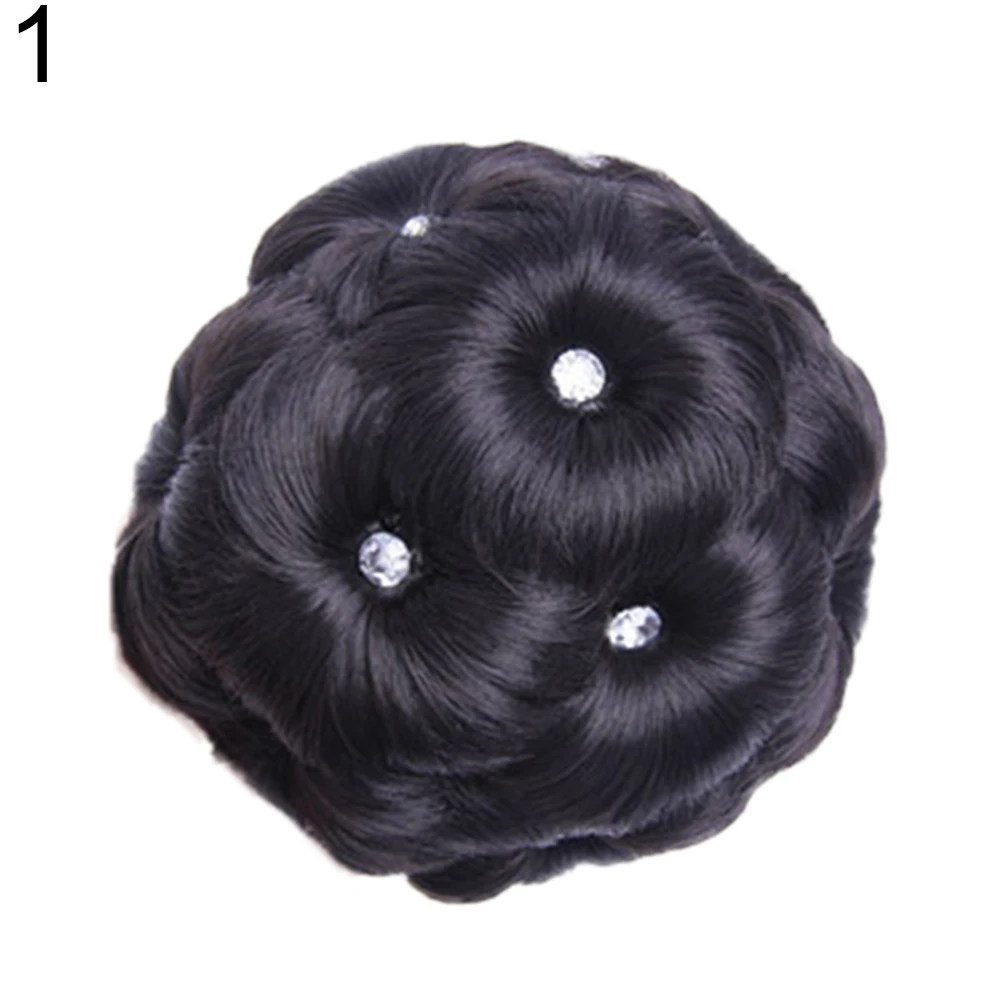 9 цветов Искусственные кристаллы Синтетические Пучок наращивание волос