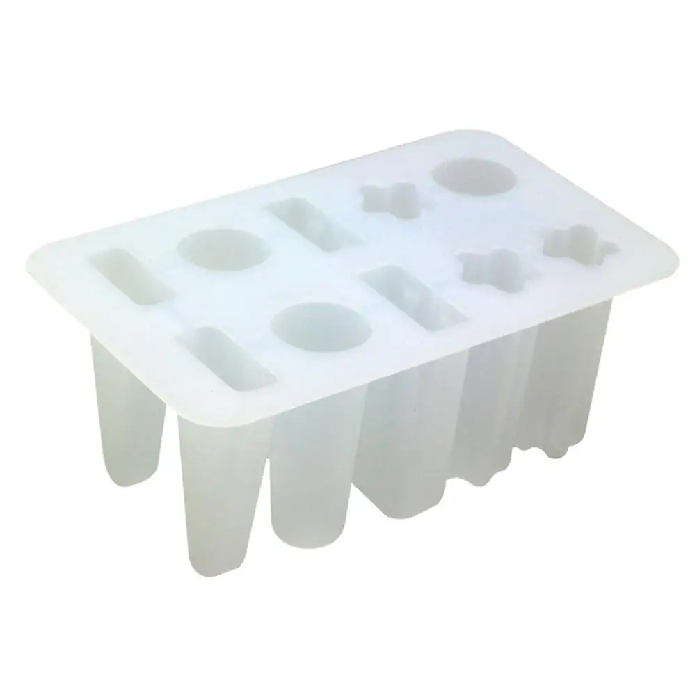 

10 Cavities Ice Cream Mold Silicone Popsicle Mold Party Favors for DIY Ice Cream Popsicle