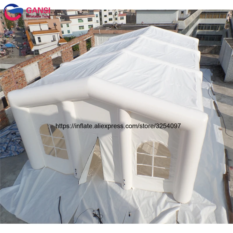 2019 белый цвет ткань Оксфорд сделано гигантские Свадебные Воздушные структуры