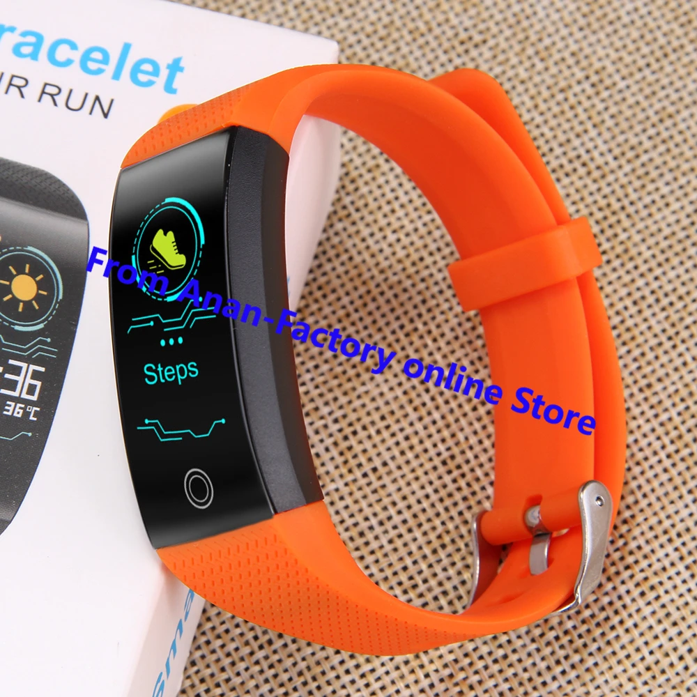 QW18 умный Браслет IP68 Водонепроницаемый Smartband монитор сердечного ритма во время сна спортивный Шагомер фитнес-трекер Bluetooth Smartwatch