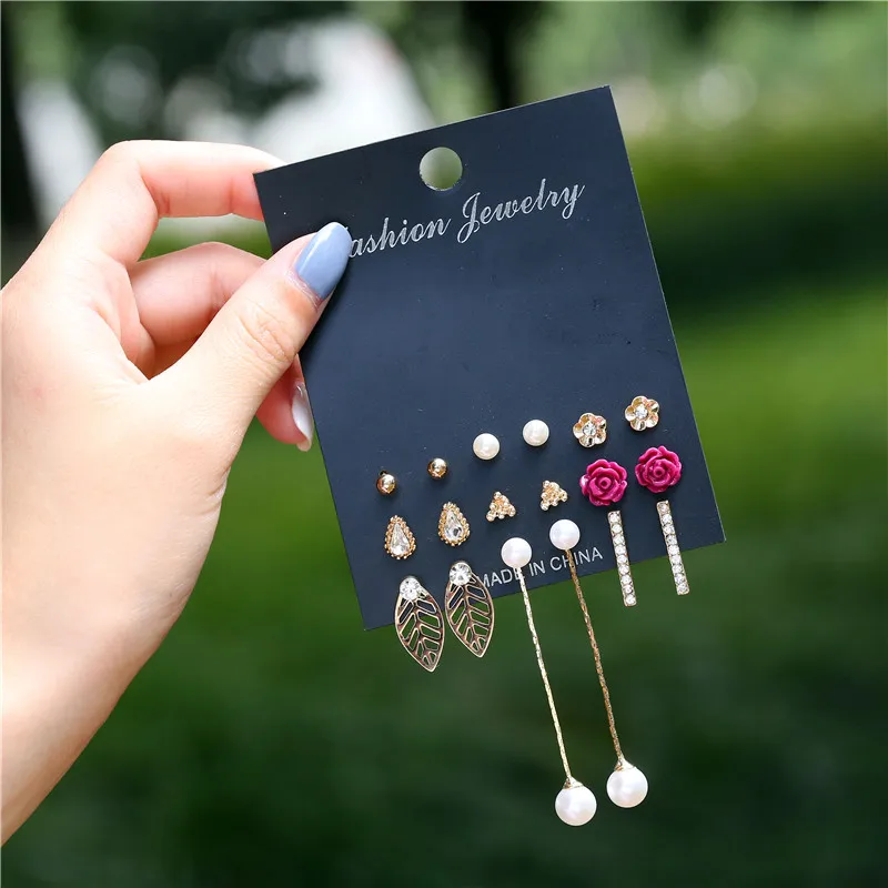 

New fashion women rose flowers earring jewelry wholesale girl birthday earrings flower/pink earrings Christmas gift