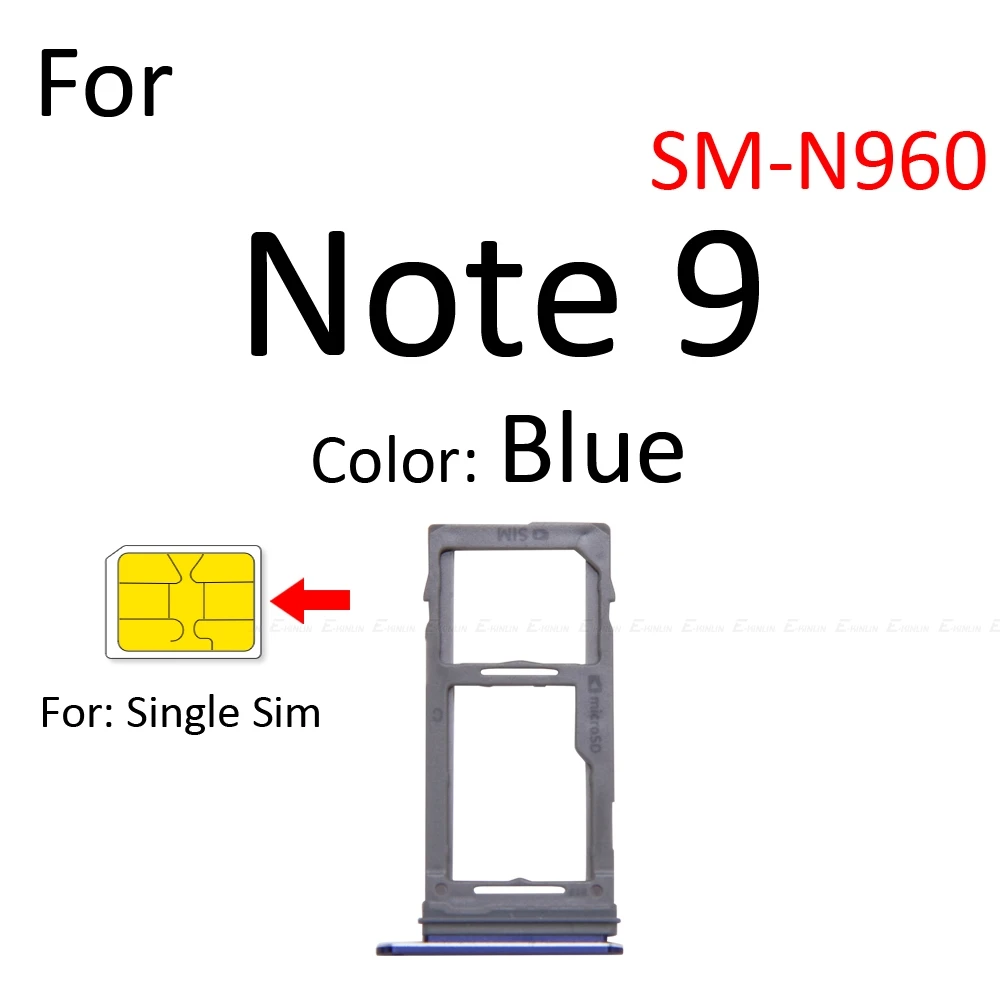 Лоток для Sim-карты гнездо кардридер адаптер Samsung Galaxy Note 9 8 N960 N950 держатель карты Micro