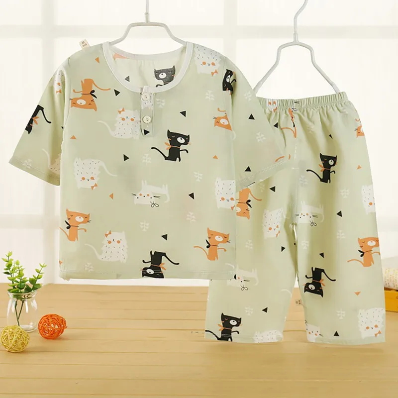 Детские комплекты с героями мультфильмов хлопковый костюм для сна мальчиков