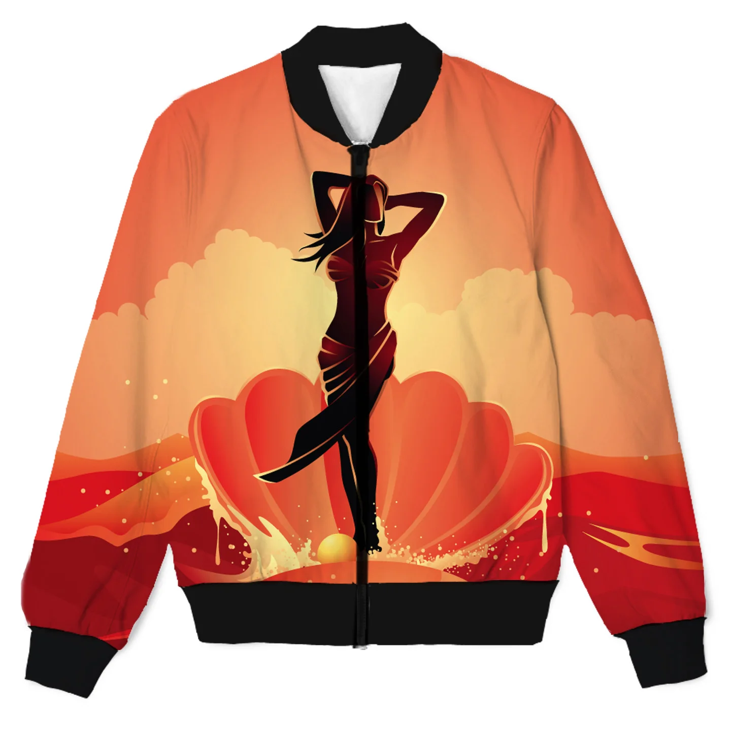 Реальный американский размер Греческая богиня 3D сублимационный принт молния