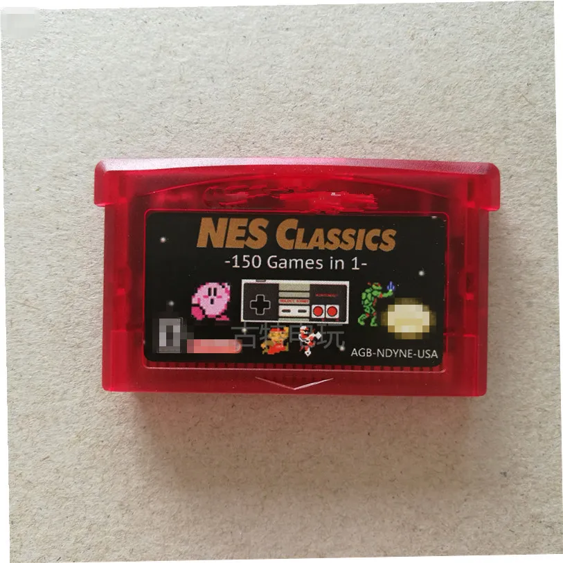 GBA 32 разрядная 150 в 1 кассета для сбора видео игр с хост картой на английском