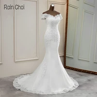 vestido de novia appliques mermaid bridal gown long wedding dress 2020