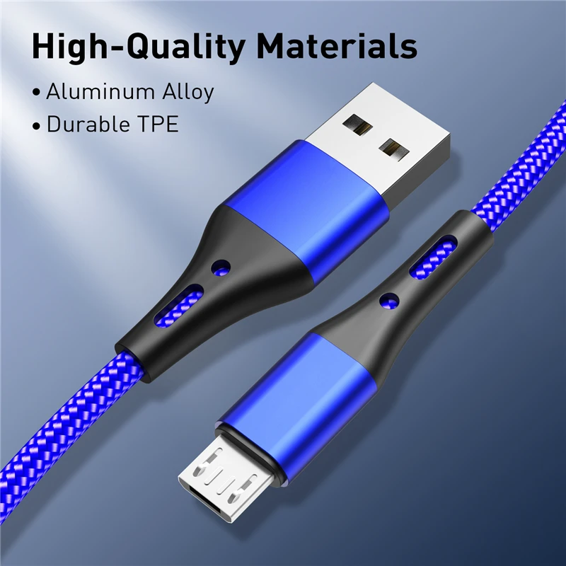 Lovebay 0.5m To 3 M USB C Cable Micro Wire Type C Cable For iPhone 11 12 13 Samsung Huawei Universal Fast Charging Data Cables