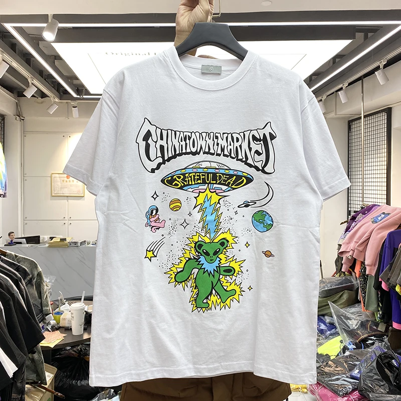 2021SS футболка с логотипом маленького медведя для мужчин и женщин