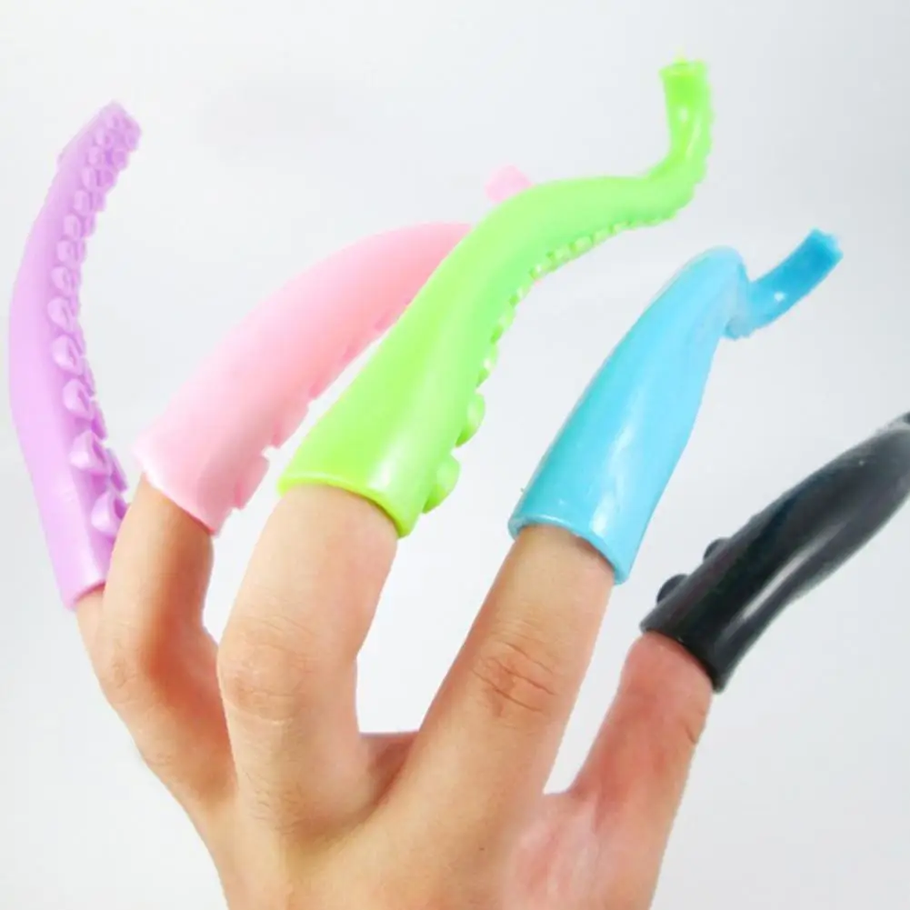 

Kids Plastic Mini Finger Tentacle Octopus Prank Toy Cosplay Party Supplies Prop