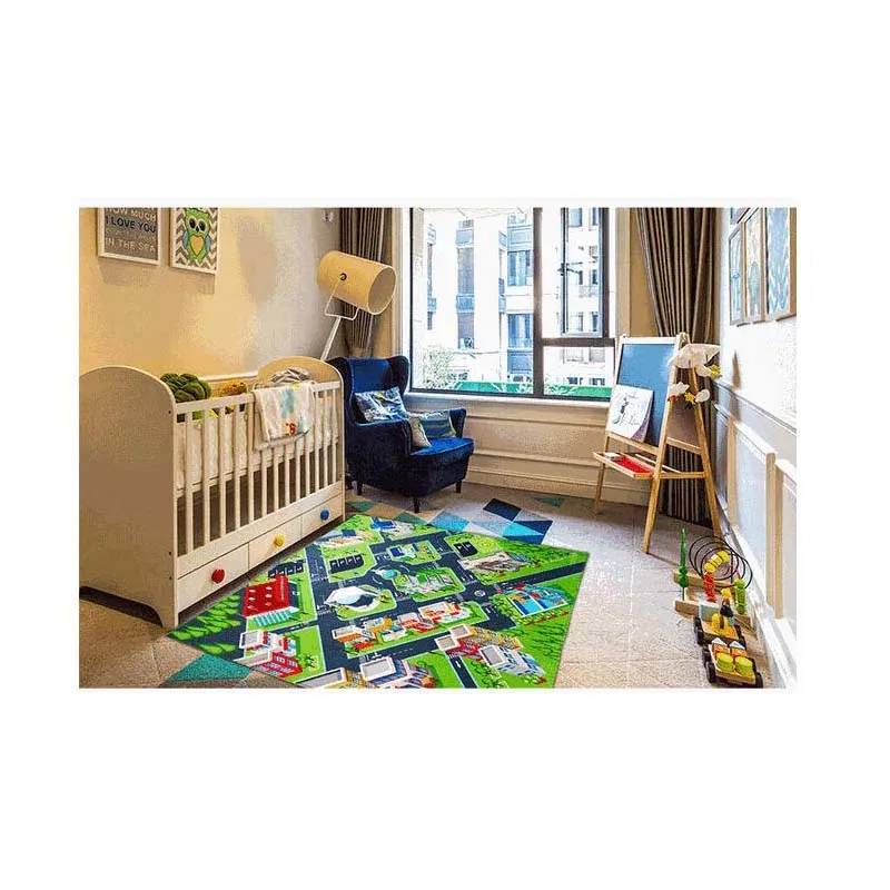 Новый детский игровой коврик с картой интеллекта развивающий для ползания