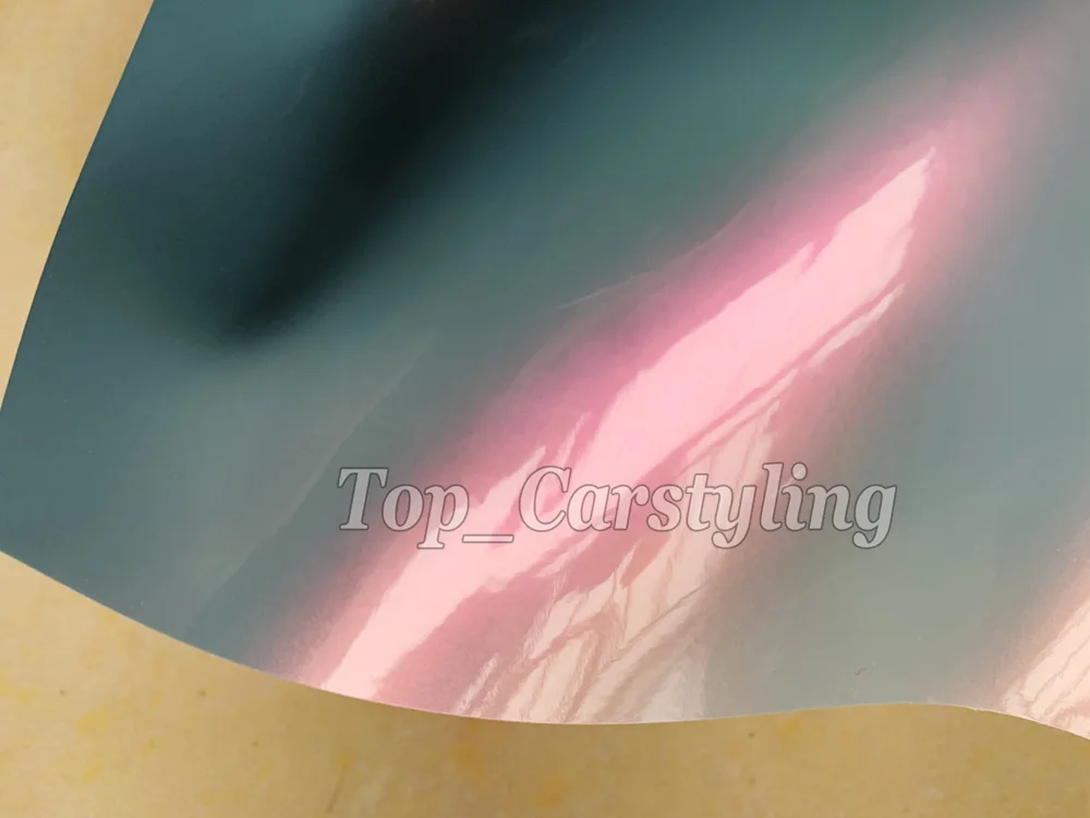 Ультраблестящая виниловая оберточная пленка в виде шторма серого фиолетового