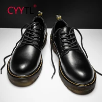 cyytl men casual shoes luxury comfortable loafers driving flats for male fashion leather boots business work office dress