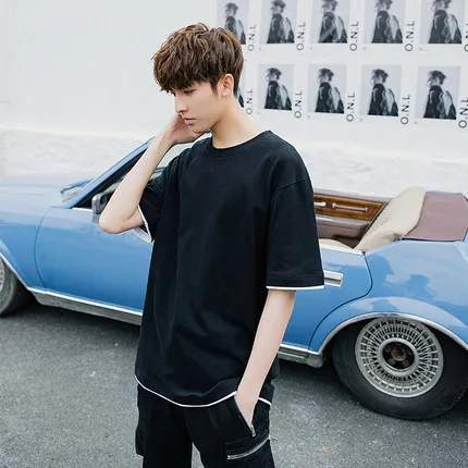 

Summer men's business casual short sleeve t-shirt 4743