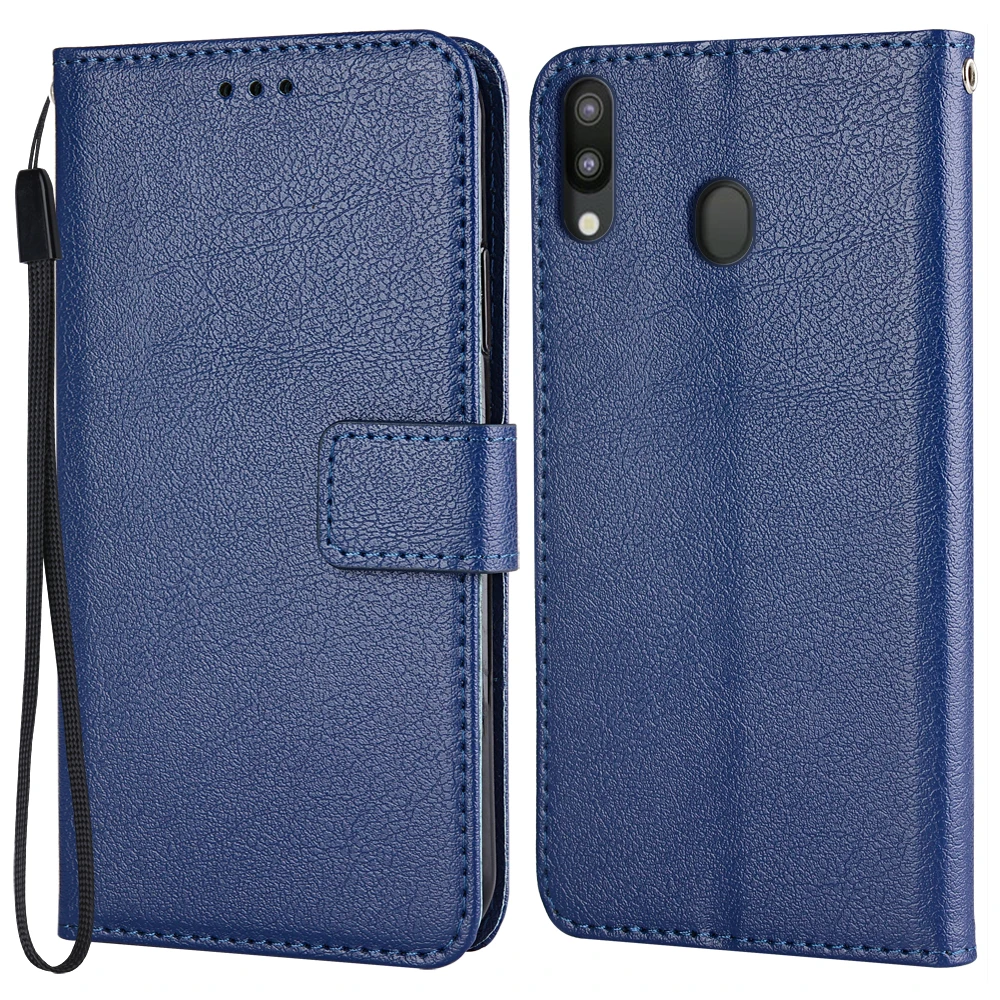 Чехол портмоне с откидной крышкой для Samsung Galaxy M20 M205 M205F SM M205FN кожаный чехол