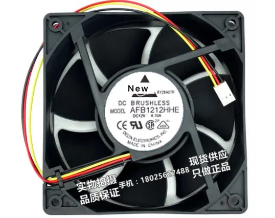 

For DELTA AFB1212HHE R00 DC 12V 0.70A 3-wire 120x120x38mm Server Cooling Fan