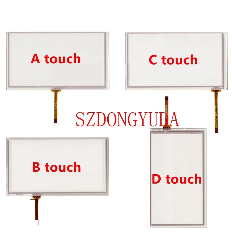 10PCS/A LOT New Touchpad 8 Inch 4-Line 192*117 Touch Screen Digitizer Glass For HSD080IDW1 AT080TN64 AT080TN03 LCD