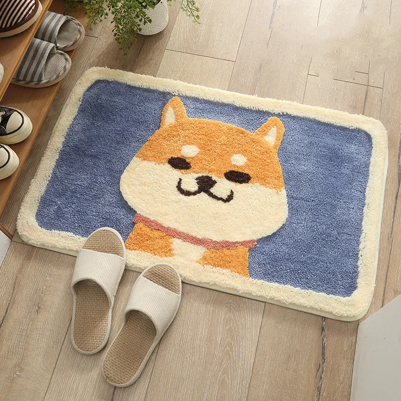 Мягкие шерстяные ковры Shiba Inu из искусственного меха для гостиной дивана корги