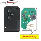 QWMEND 3 кнопки 433 МГц ID46 PCF7947 чип дистанционный Автомобильный ключ для Renault Megane Scenic 2003-2008 карта с аварийной вставкой
