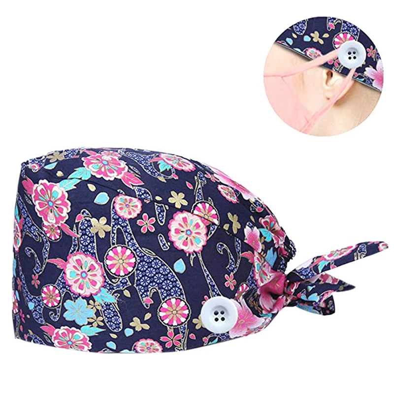 Женская Регулируемая Кепка для повязки кепка мужчин Gorros Quirofano Mujer униформа