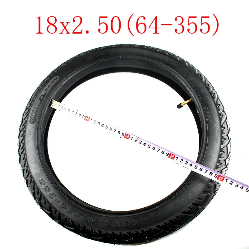 Новейшая 18x2,50(64-355) внутренняя труба шины 18 дюймов шины для электрического велосипеда подходит для электрического мотоцикла батареи трицикл 18*2,5