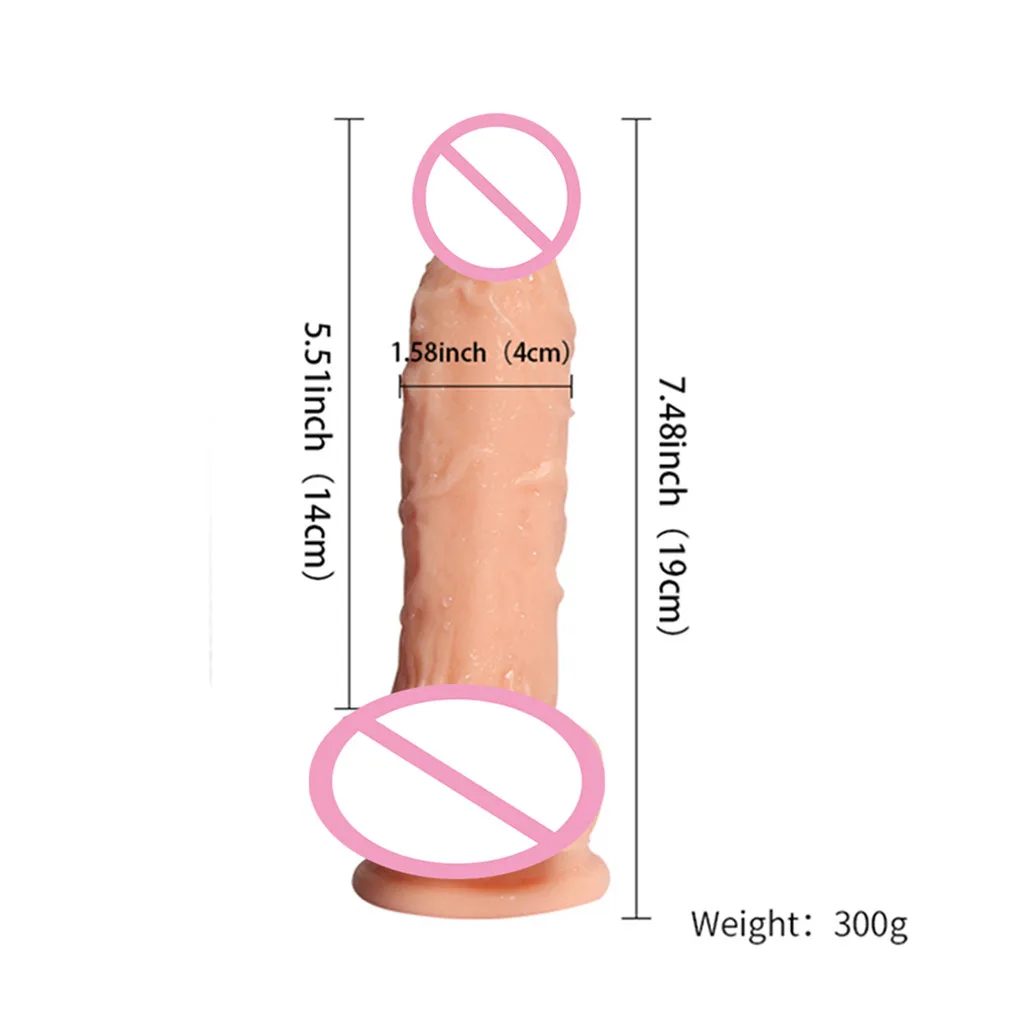 Мягкий реалистичный фаллоимитатор гибкий Пенис с сильной присоской секс игрушка