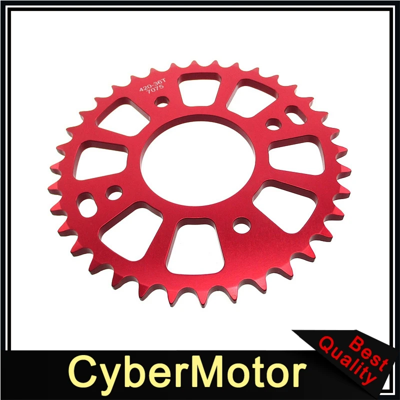 420 36T 58 мм ЧПУ Заготовка Задняя звездочка для Honda CRF50 XR50 велосипед питбайка 50cc 70cc 90cc