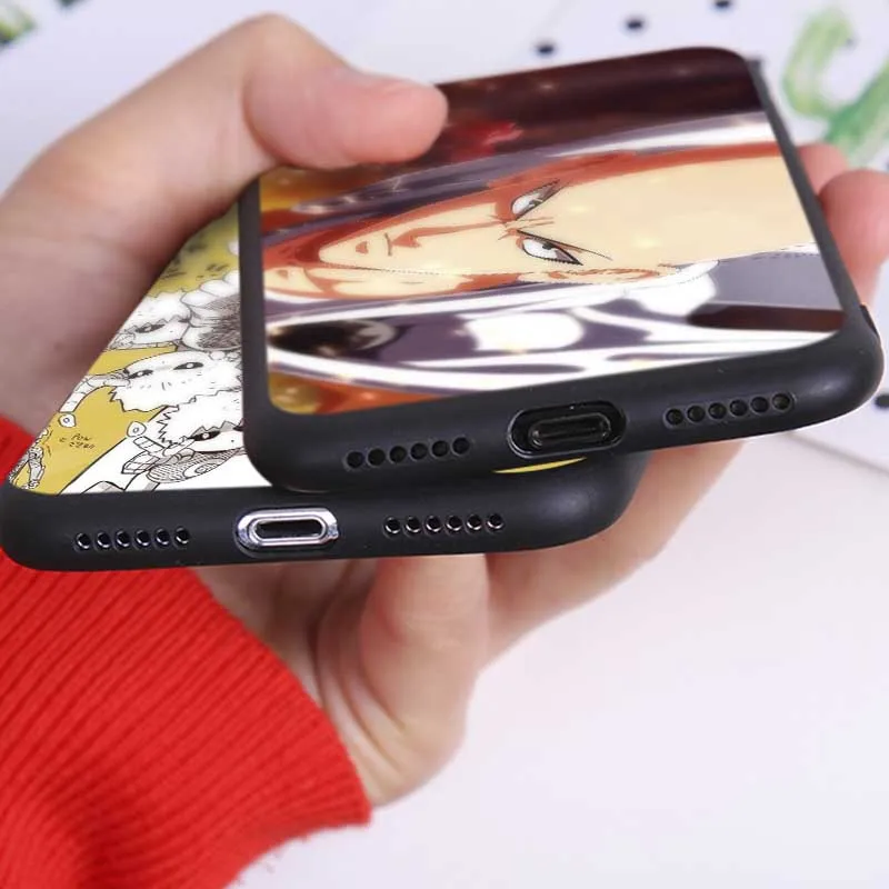 For iPhone 11 11pro pro max 7 XR X 6S 8 XS MAX 6 plus SE 5S Soft silicone Cover Phone Case One Punch Man |