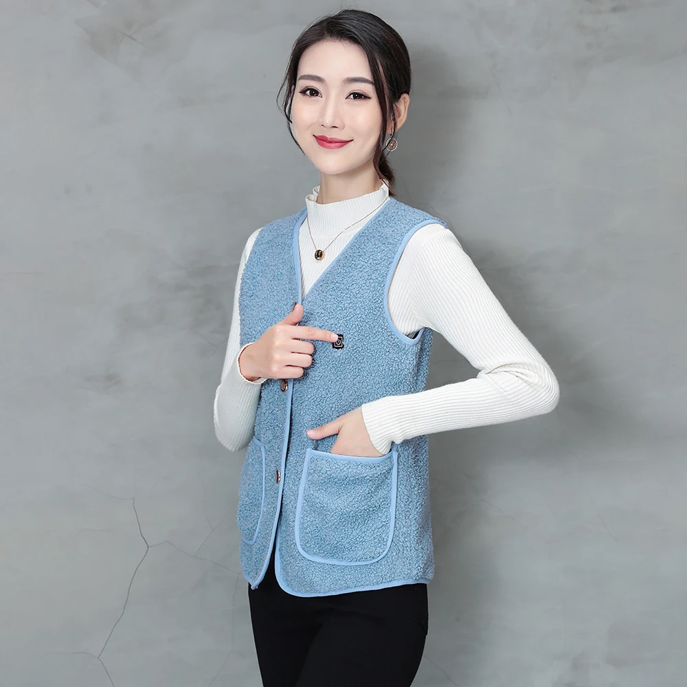 

Heated Vest USB Charging Electric Body Warmer Jacket Washable Smart Heated Plush Warm Vest Clothing For Men Women Outdoor Skiing