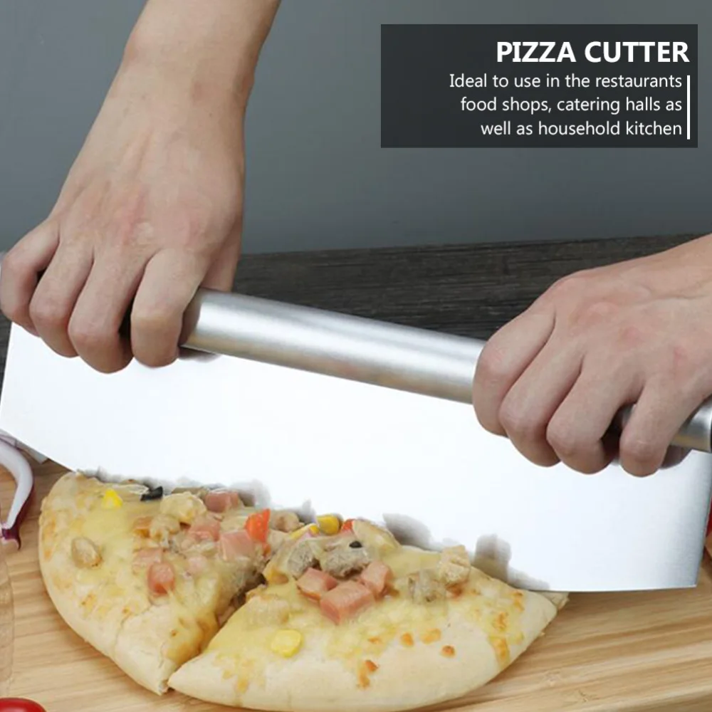 

Stainless Steel Pizza Cutter Flour Stirrer Kitchen Gadget (Assorted Color)