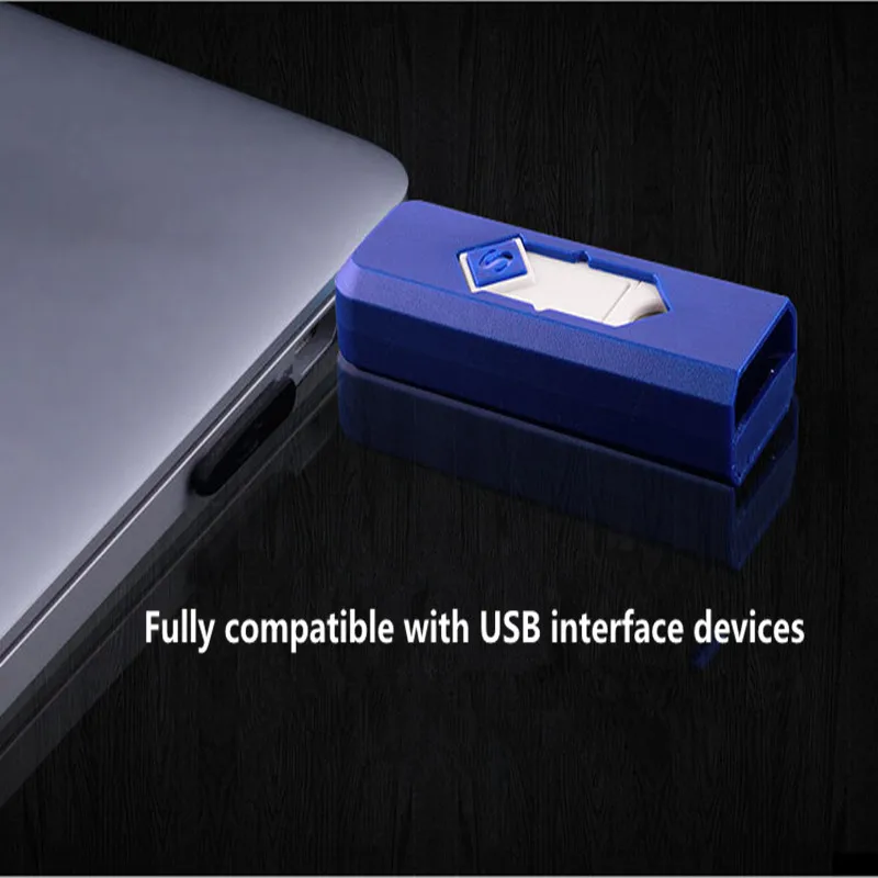 USB Электронная заряжаемая батарея беспламенная сигарета зажигалка без пламени