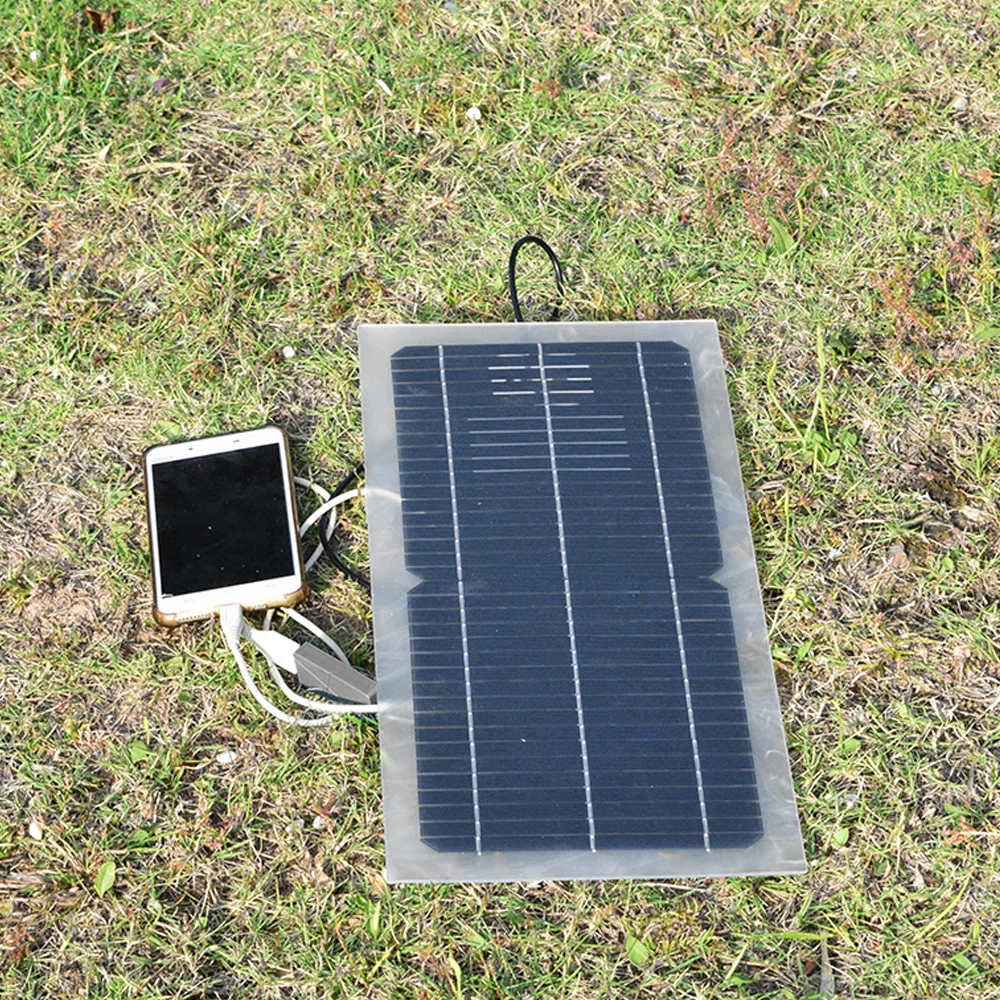 солнечная батарея Панель солнечной батареи 12v 10 вт 5 в переносной аккумулятор usb